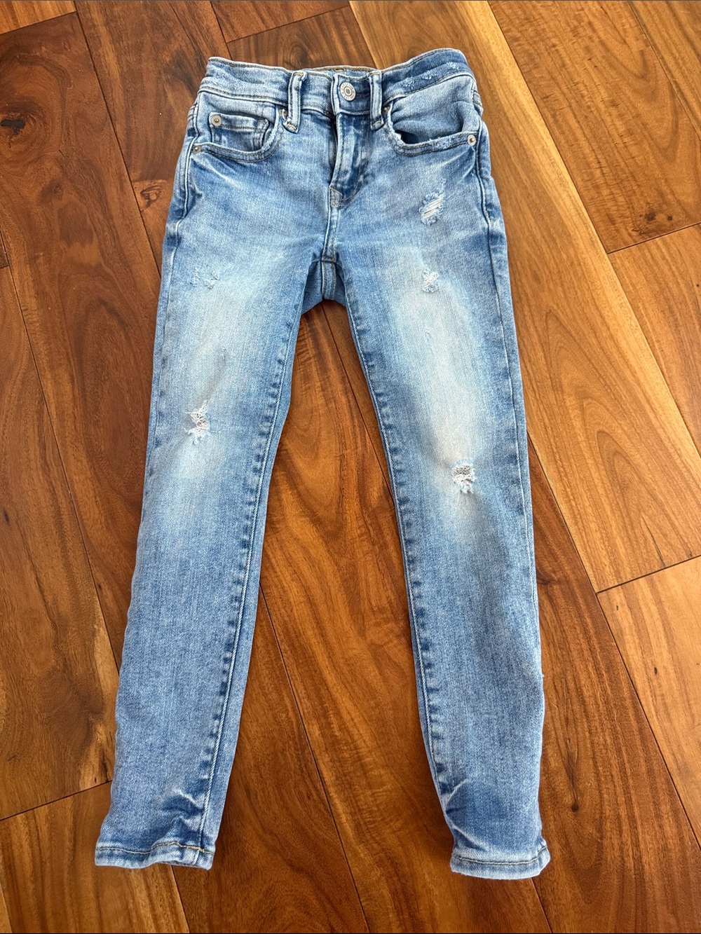 GAP Light Blue Distressed Skinny Jeans